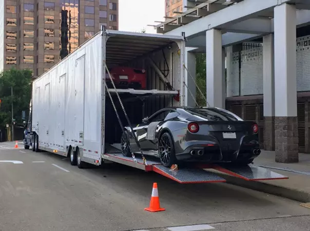 car shipping enclosed ferrari